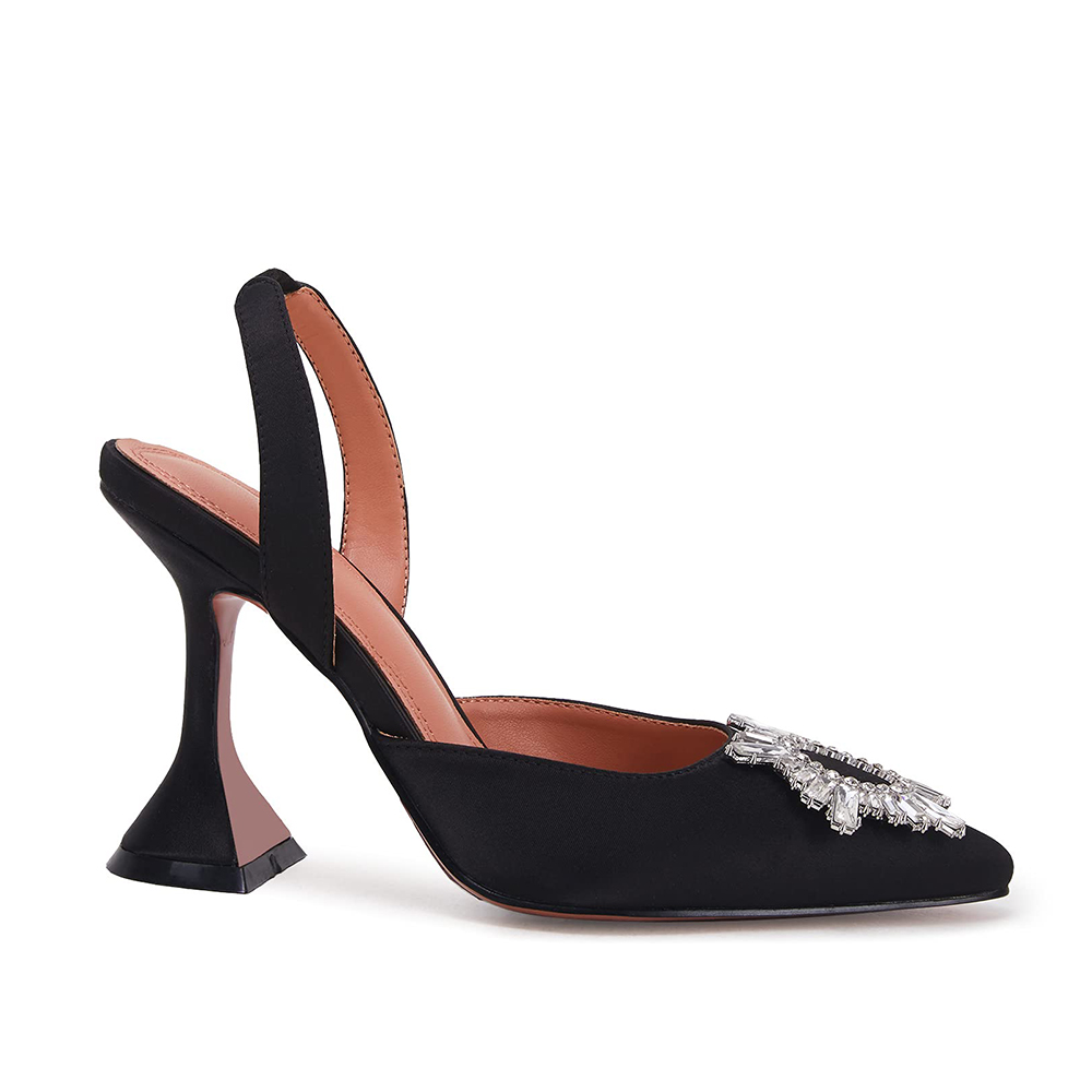 95mm Begum Crystal Party Wedding Slingback Women's Pumps-MERUMOTE