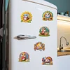6pcs Soft Magnetic DIY Diamond Painting Fridge Magnet Kit for Beginners Gifts
