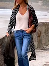 Women Casual Stripe Long Cardigans
