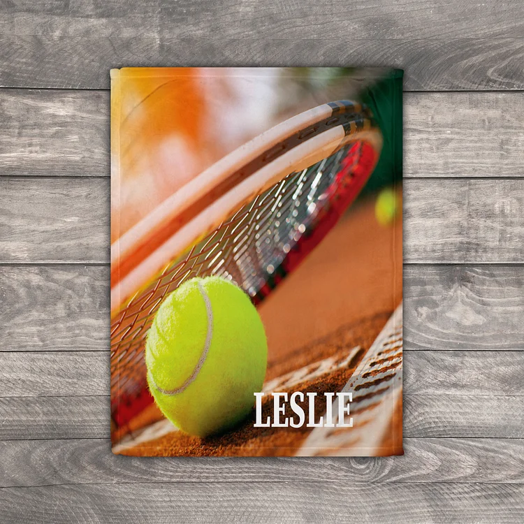 Personalized Lovely Kid Tennis Blanket For Comfort & Unique|BKKid70[personalized name blankets][custom name blankets]