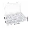 12Psc Pumpkin +12Pcs Round Bottles Diamond Painting Containers Multi Purpose Portable Plastic Case Box with Stickers & Compartments Arts Crafts Storage Bottle for Hardware Rhinestone (12PCS)