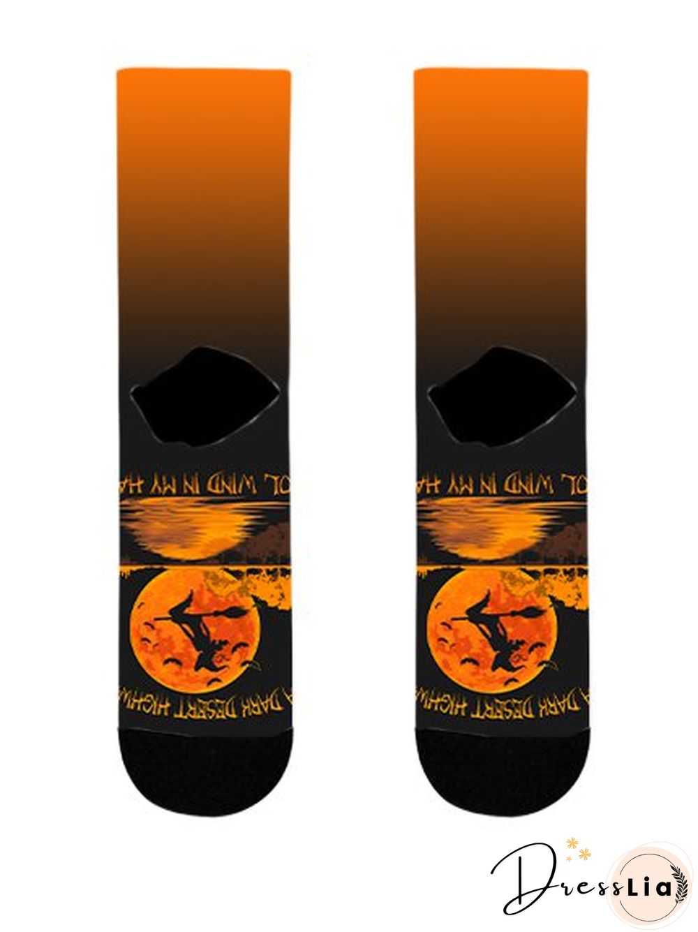 Women Street All Season Halloween Printing Daily Halloween Polyester Cotton Over the Calf Socks Regular Socks