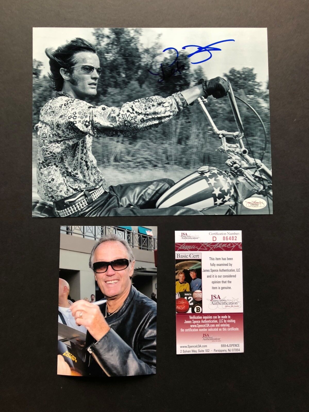 Peter Fonda Rare! signed autographed Easy Rider 8x10 Photo Poster painting JSA Spence coa cert