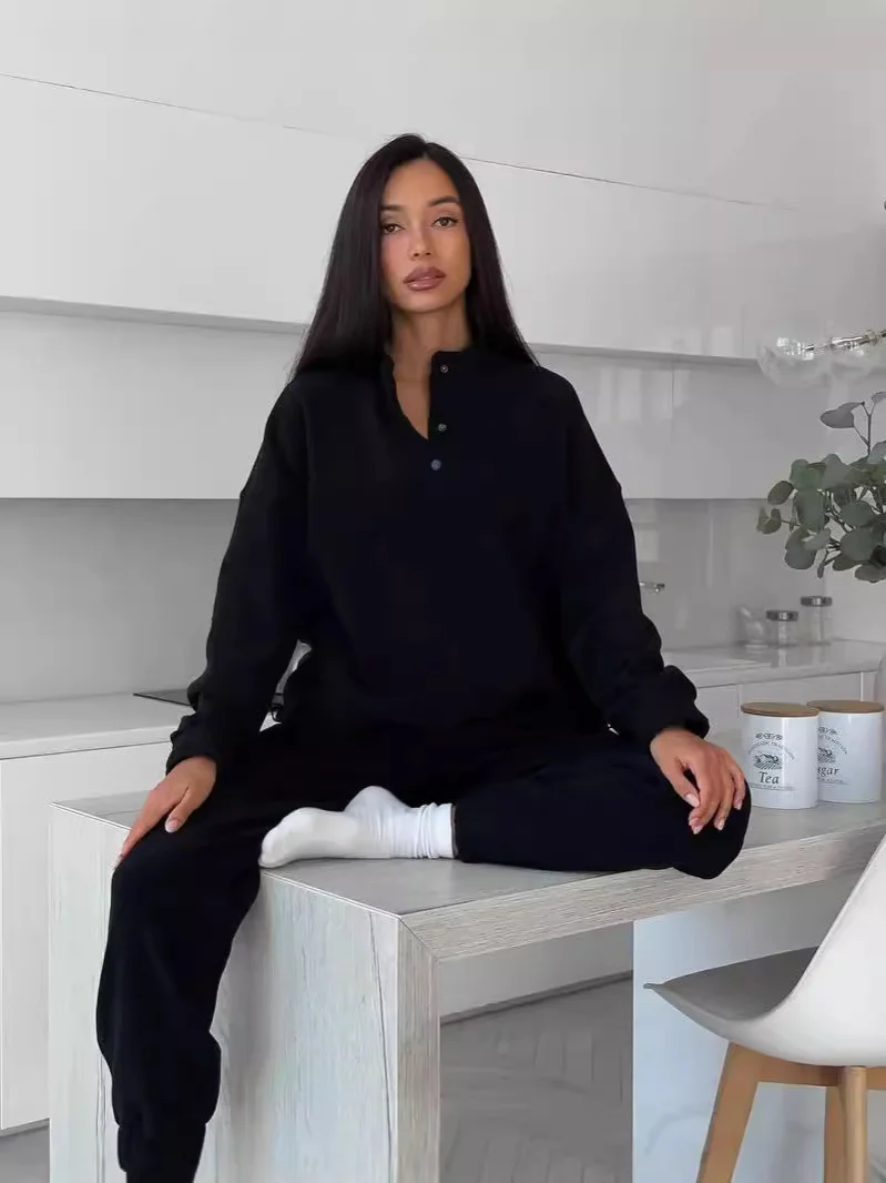 Nigikala Nigikala New Casual Jacket Suit Women's Solid-Colored Velvet Trousers Two-Set