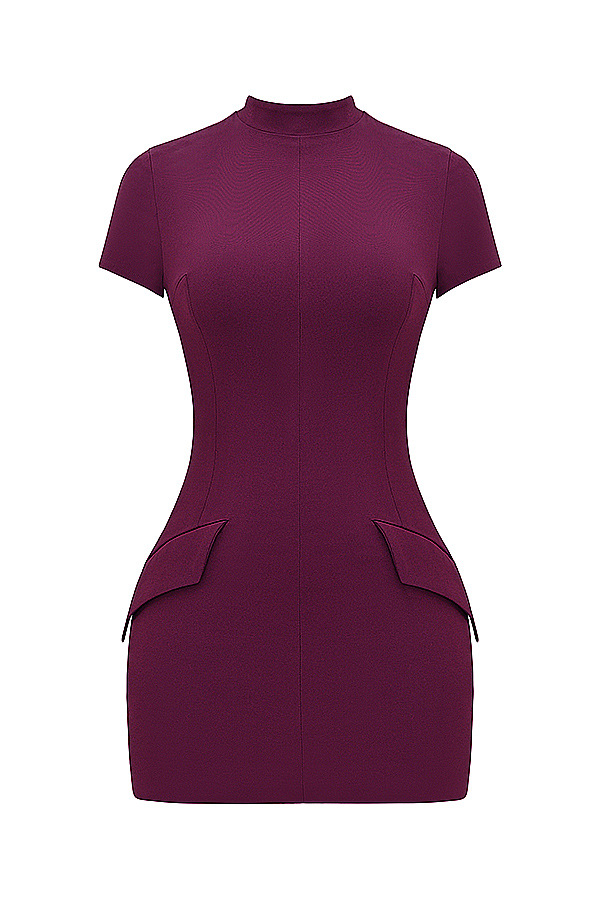 Mature Women's Fashion Casual Short-sleeved Dress