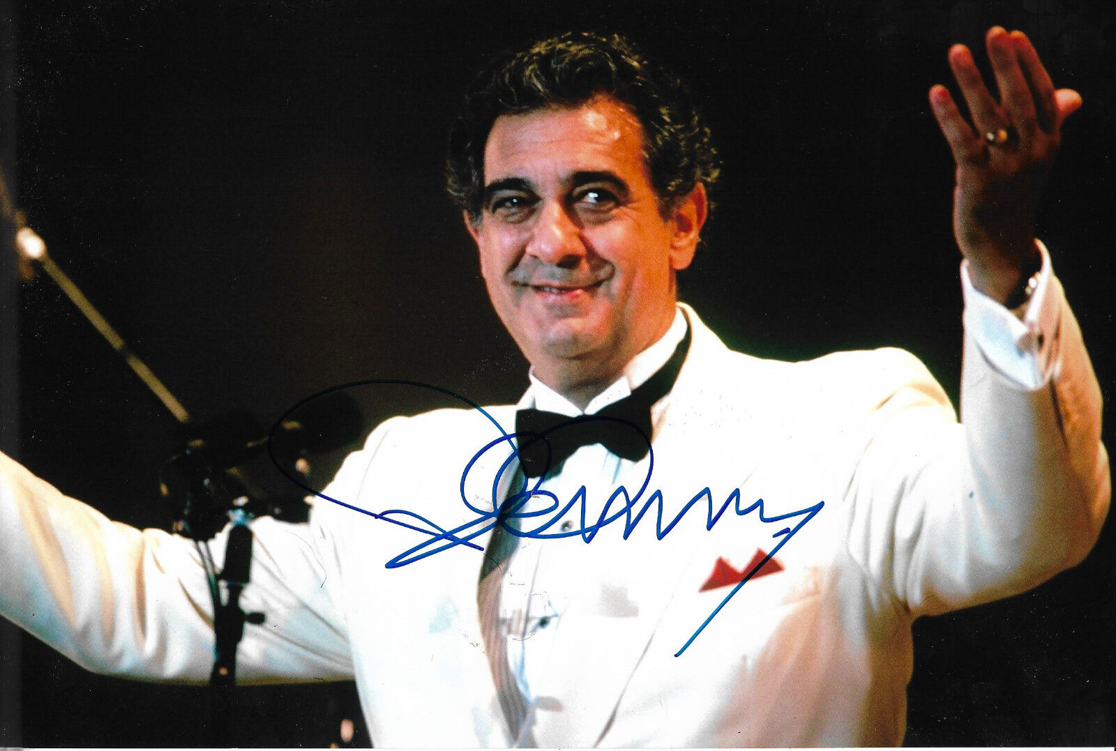 Placido Domingo Opera signed 8x12 inch Photo Poster painting autograph