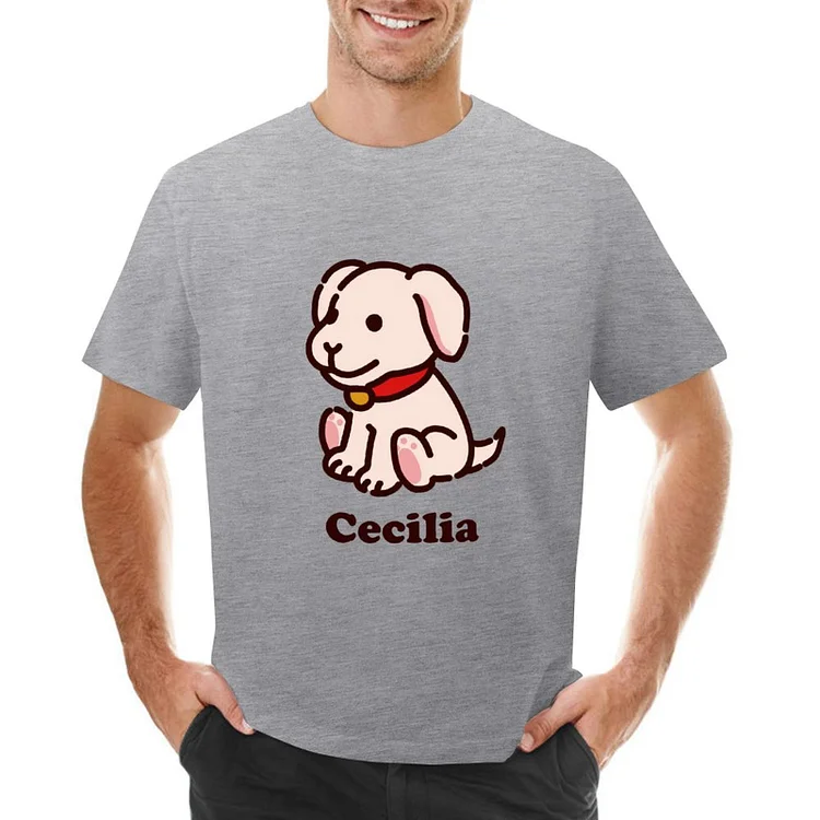 Cute Dog Designable Men's T-shirt	