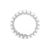 18K White Gold Emerald Cut & Round Cut Lab Diamond Eternity Ring