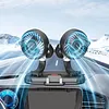 Car Fan 360 Adjustable 2 Head Air Fan Auto Electric Fan USB