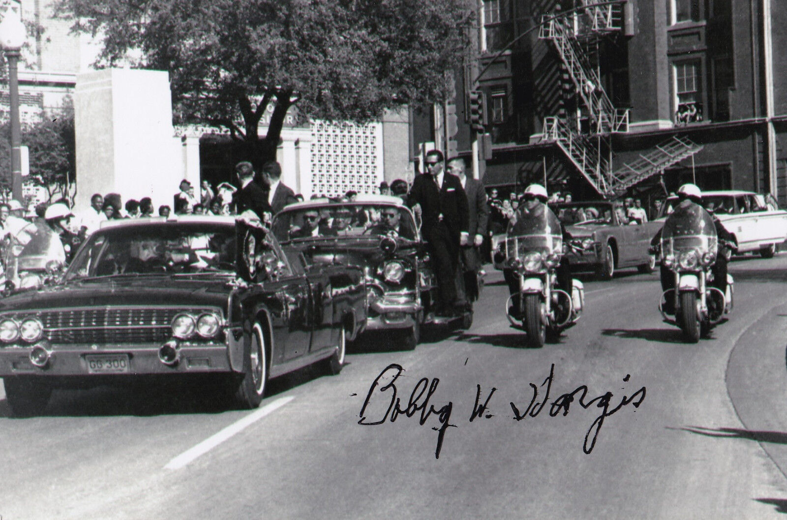 Bobby Hargis Signed 4x6 Photo Poster painting JFK Dealey Plaza Dallas PD Kennedy Assassignation