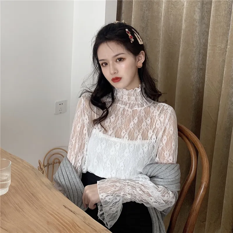 Lace Inner FLARE SLEEVE LACE INNER SHIRT