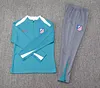 2024/2025 Atletico Madrid Half-Pull Training Suit Lake blue Jersey 1:1 Thai Quality 