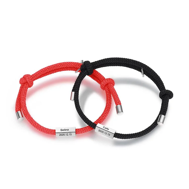 Magnetic Couple Bracelet Personalized Matching Bracelet Custom Love Gifts