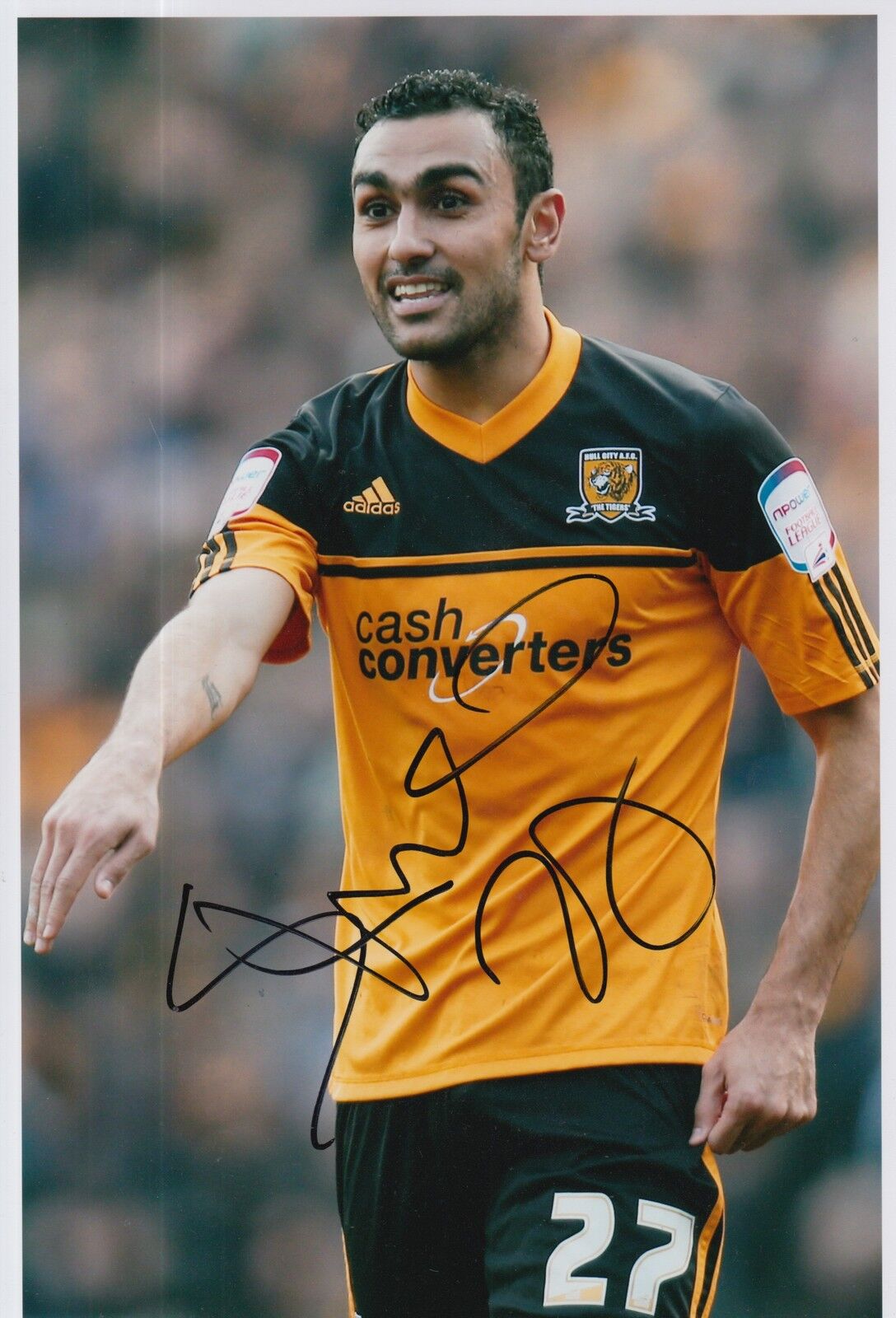 HULL CITY HAND SIGNED AHMED ELMOHAMADY 12X8 Photo Poster painting 3.