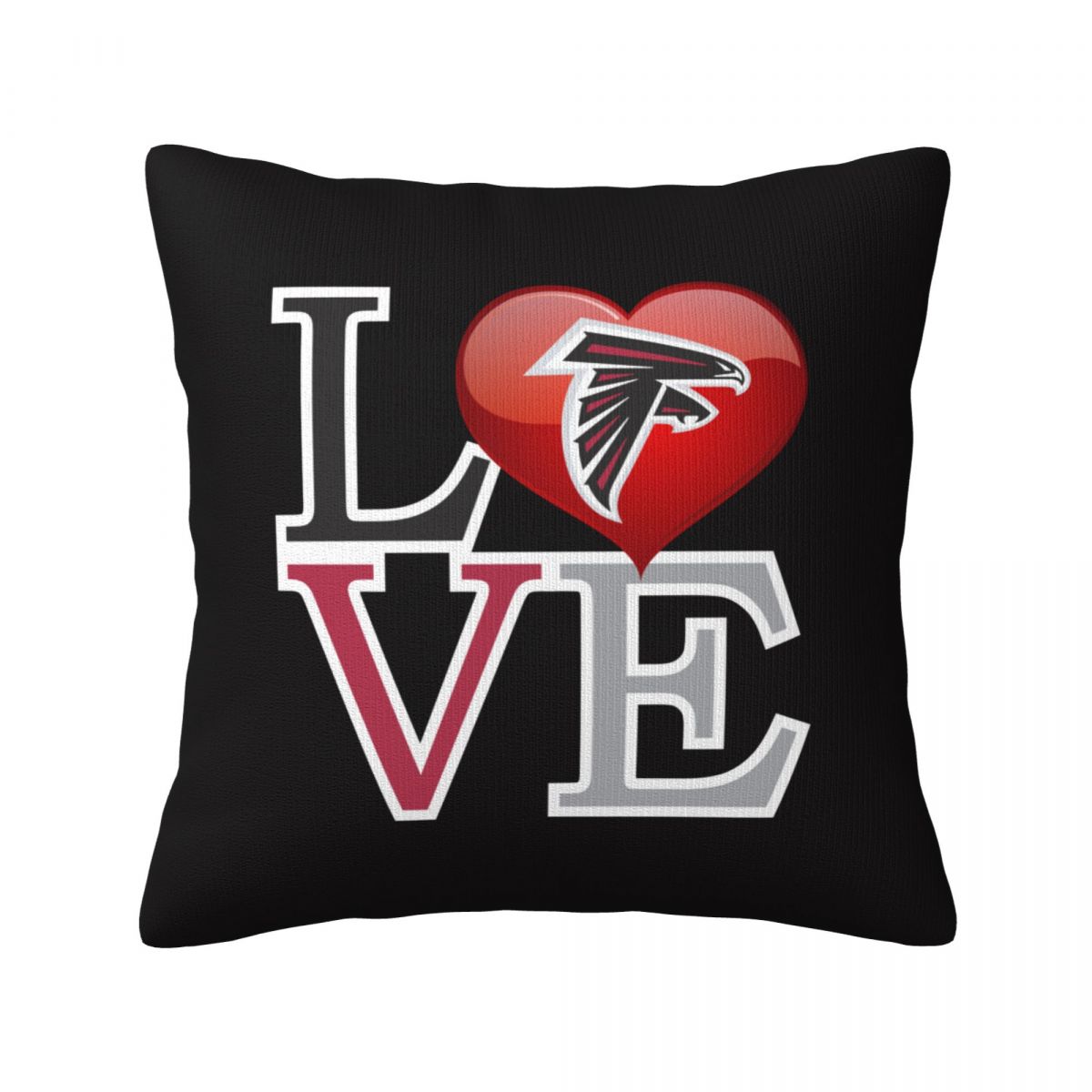 Atlanta Falcons Love Throw Pillow Covers 18x18