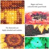 Sunflower Gnome 5D Square Drill Diamond Painting Kit 35x35cm for Adults Beginners DIY Home Decor Gift