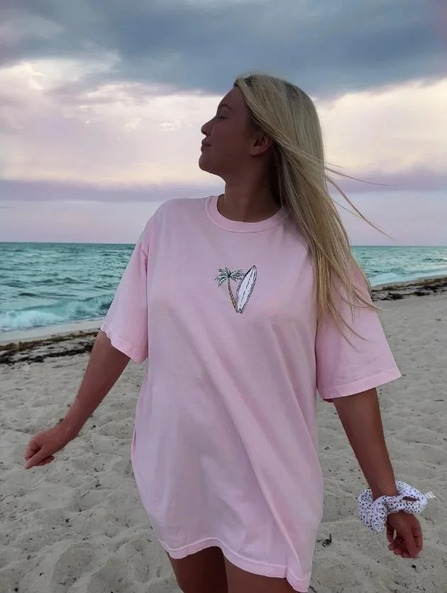 Athvotar Athvotar Print A Wide-Cut Short-Sleeved Women's T-Shirt Large Version Of Casual T-Shirt Top