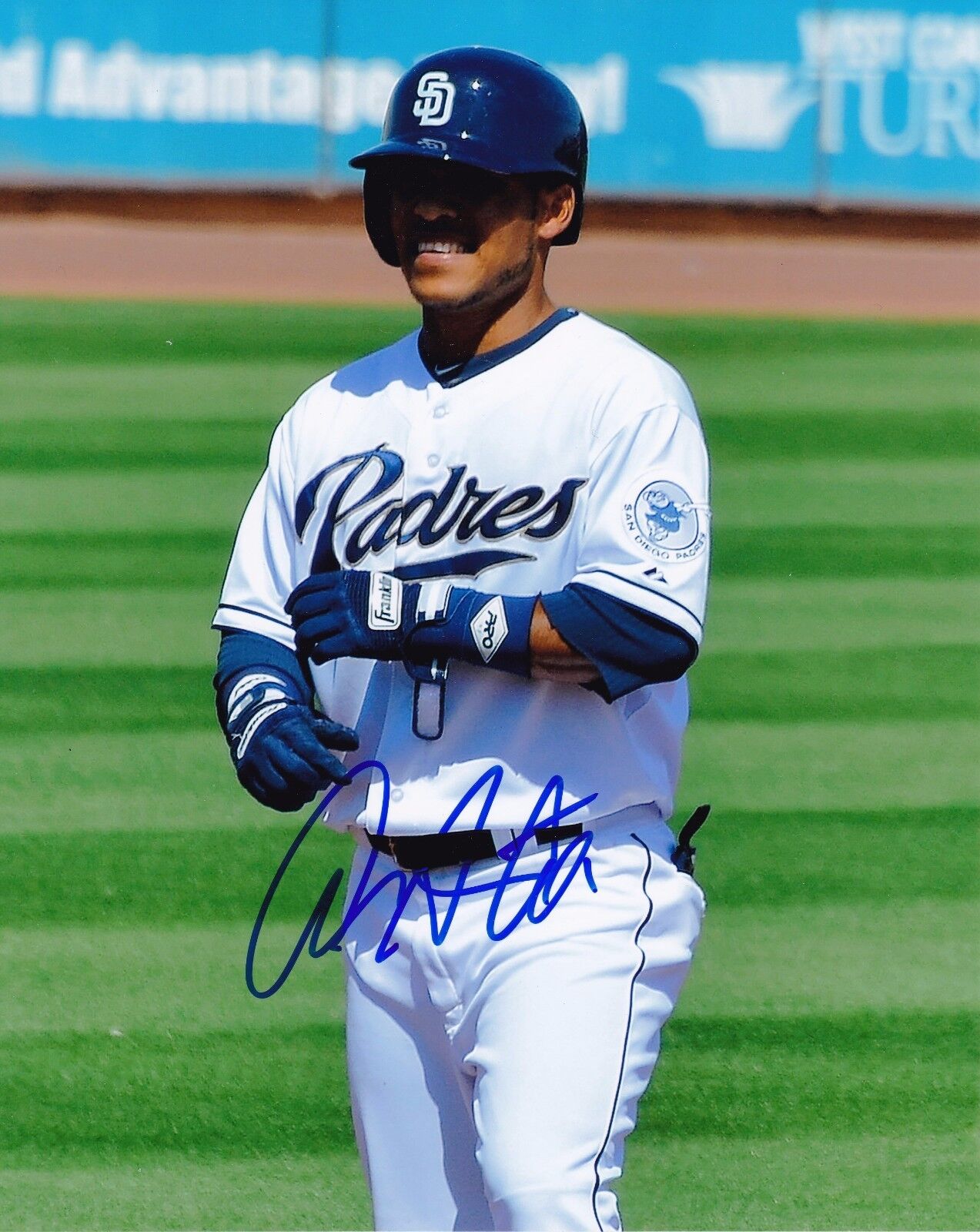 Alexi Amarista autographed 8x10 San Diego Padres#S875