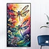 Diamond Painting-DIY Full Round Drill Dragonfly(70*40 CM)