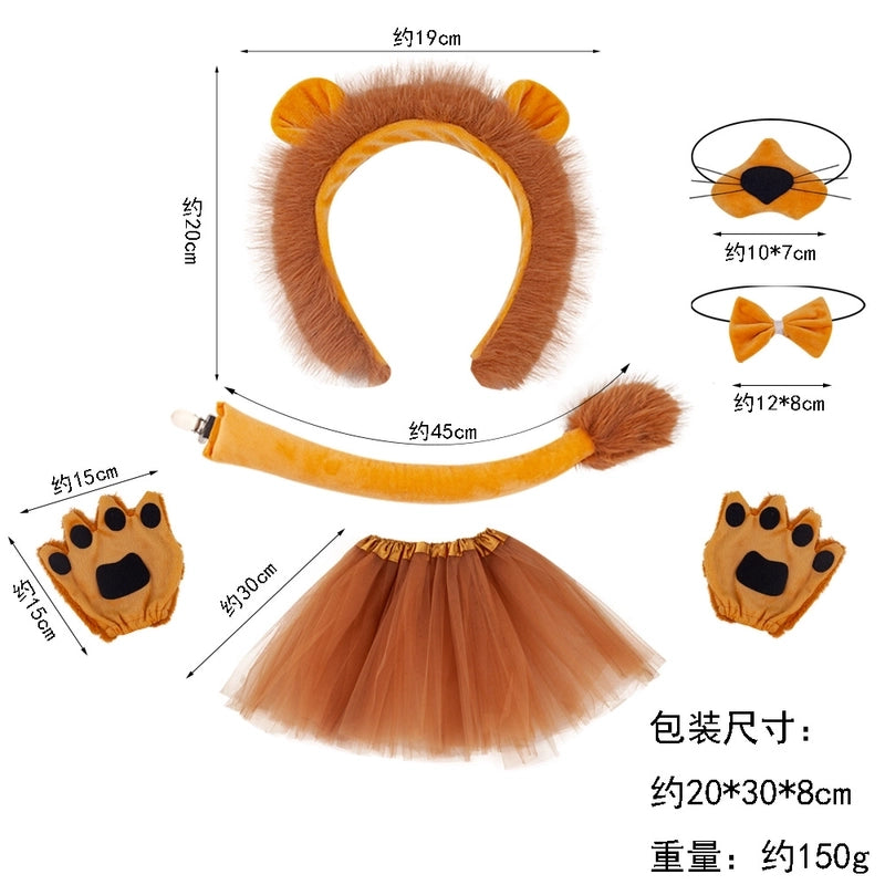 Unisex Cartoon Style Lion Cloth Hair Band
