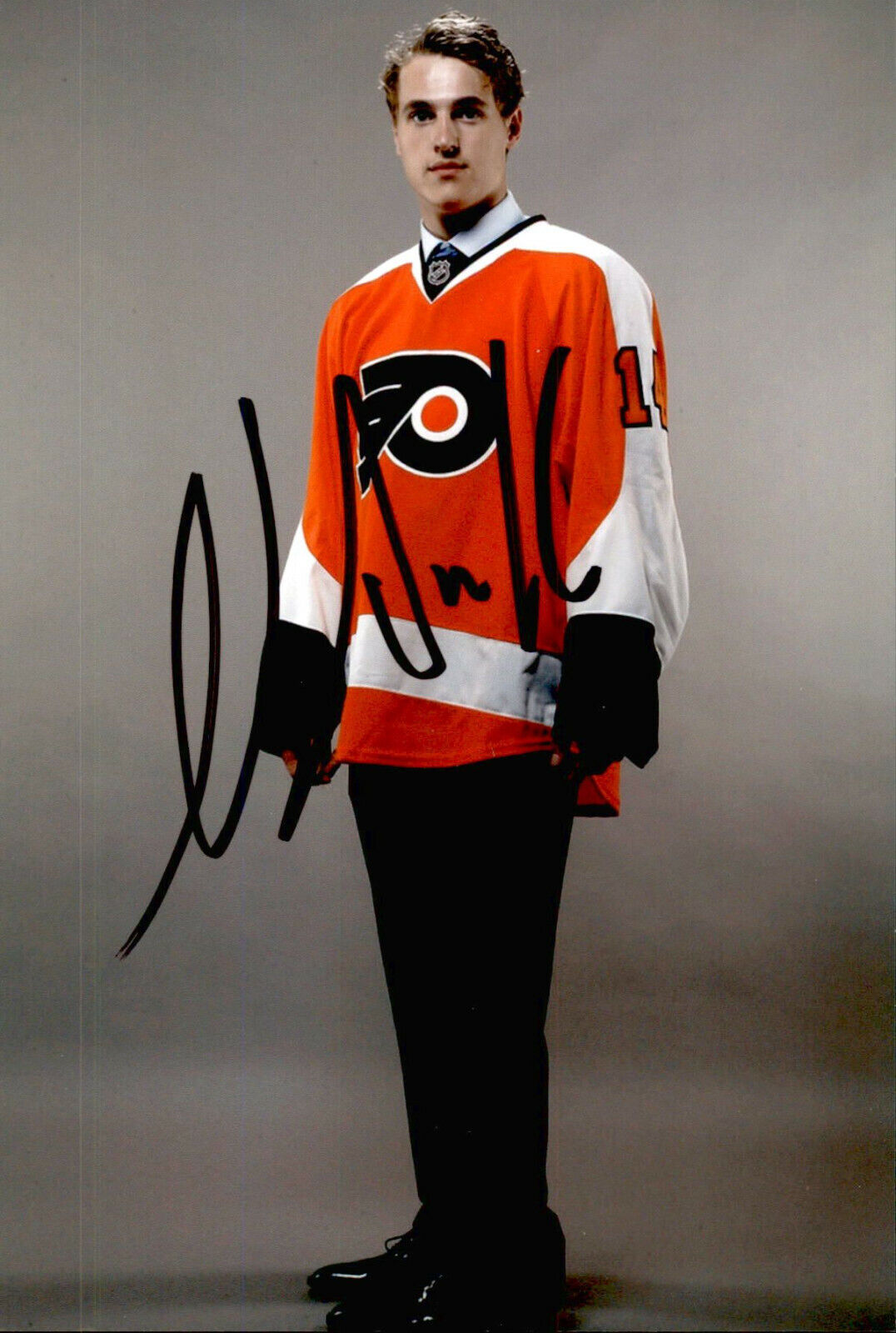 Nicolas Aube-Kubel SIGNED 4x6 Photo Poster painting PHILADELPHIA FLYERS #3