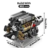 Mold King - Supercar V16 Engine | Set 10131BGT Supercar W16 Engine Electric Building Blocks Assembly Toy