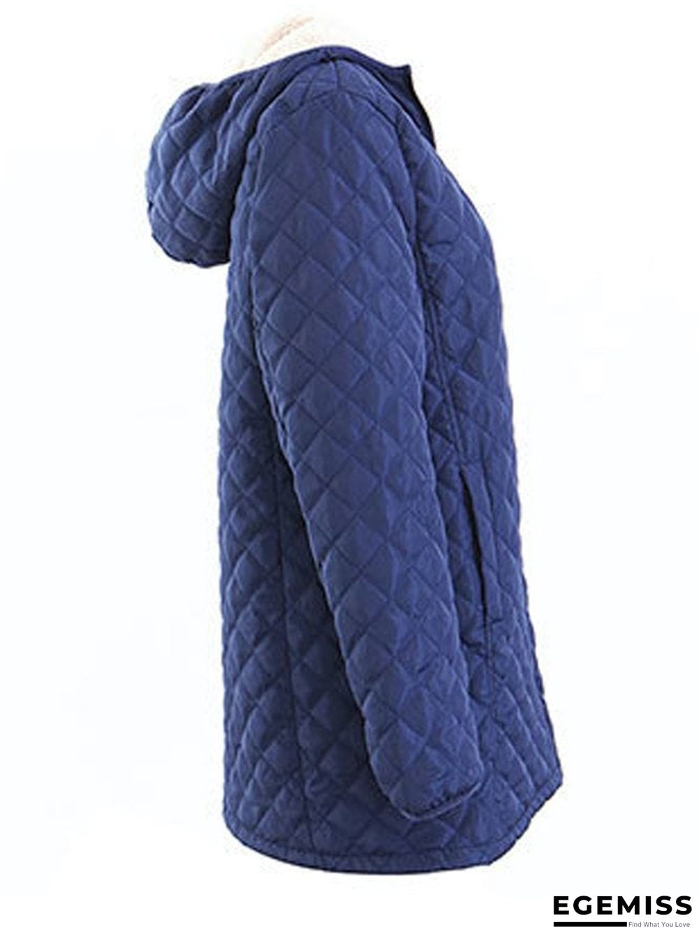 Casual Vintage Sporty Basics Hooded Loosen Simple Outerwear | EGEMISS