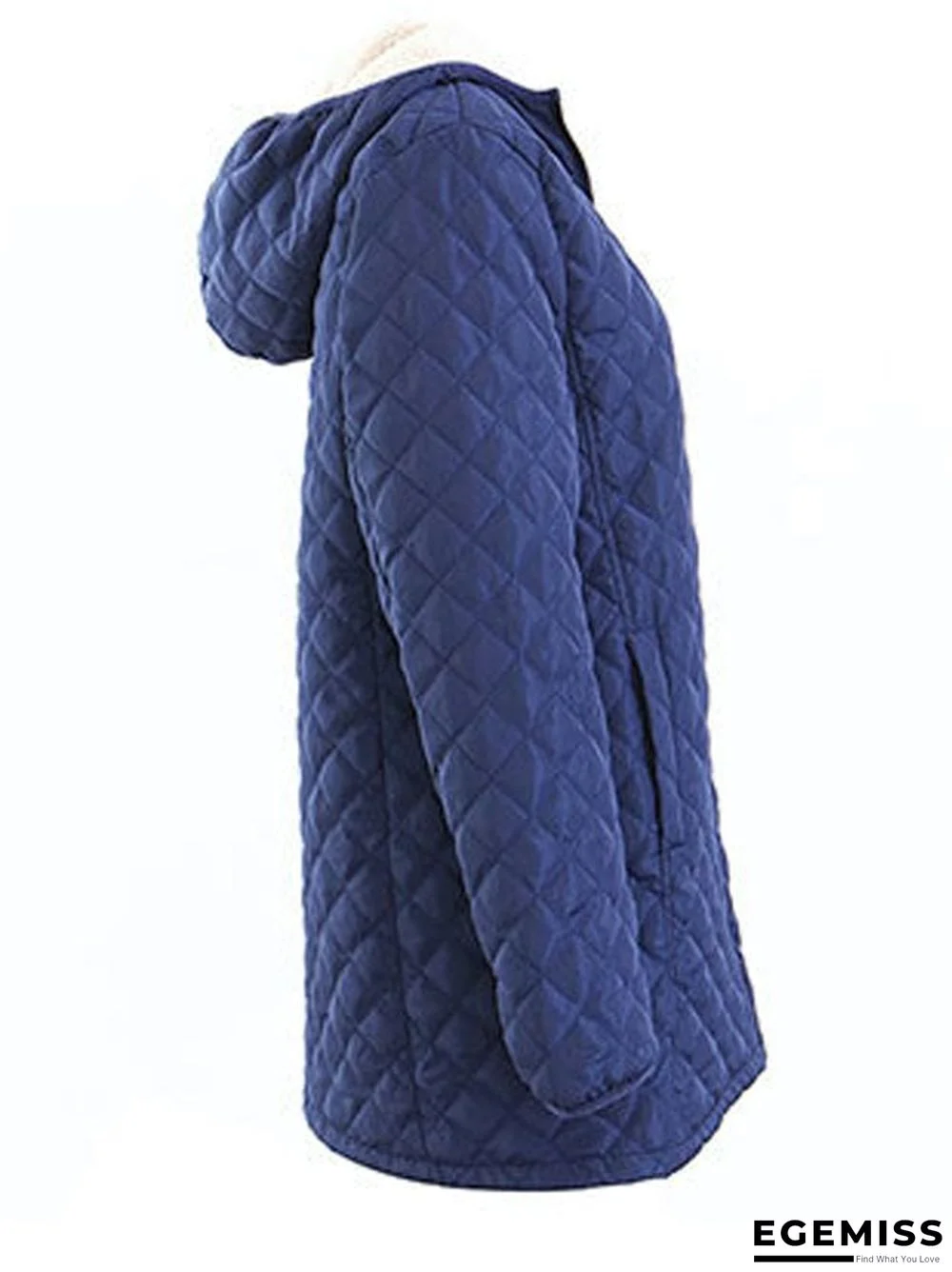 Casual Vintage Sporty Basics Hooded Loosen Simple Outerwear | EGEMISS