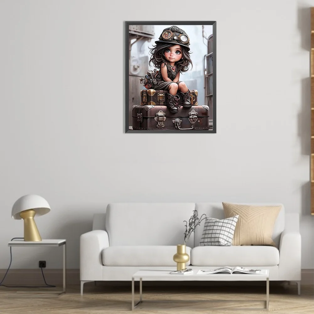 Diamond Painting - Full Square Drill - Mechanic Girl(Canvas|40*50cm)