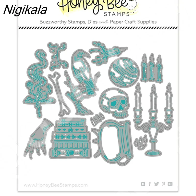 Nigikala Plant Cutting Dies Stamps Stencil Hot Foil Scrapbook Diary Decoration Embossing Template Diy Greeting Card Handmade