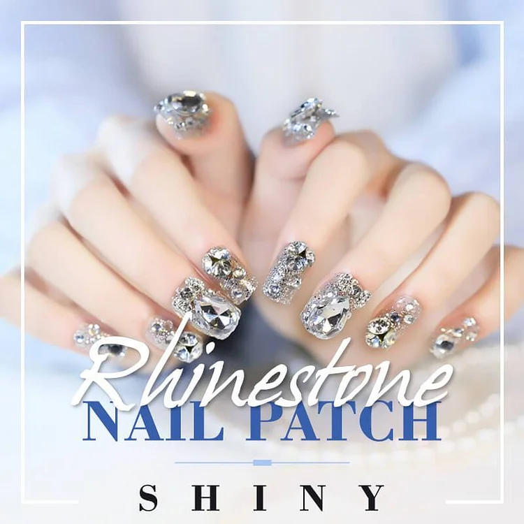 Shiny Rhinestone Nail Patch(24PCS)