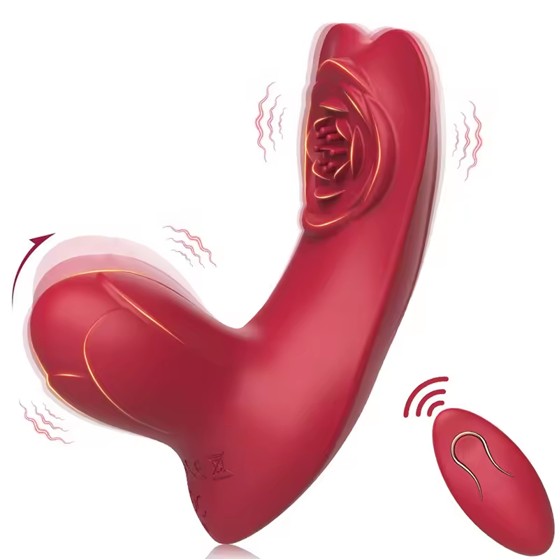Remote Control Rose Vibrating Panty With G-spot Vibrator - Rose Toy