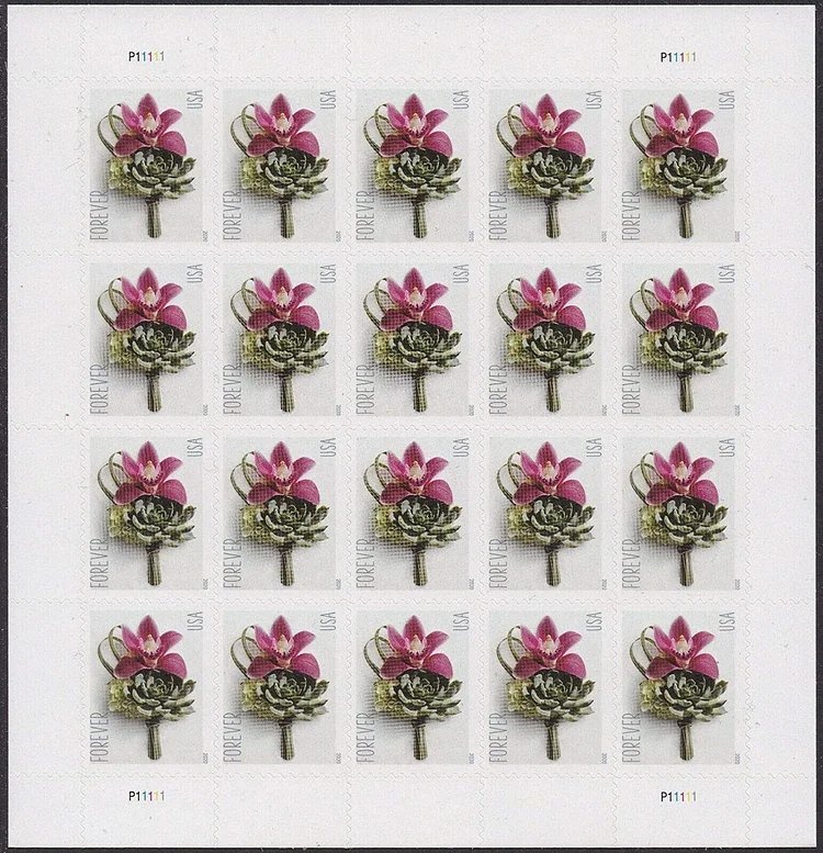 (2020) USPS Contemporary Boutonniere Forever Postage Stamps