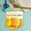Friendship Bracelet String 6-Strand 120m Long DIY Hand Embroidery Threads Gradient Color Design for Bracelet DIY Crafts Sewing Embroidery Supplies