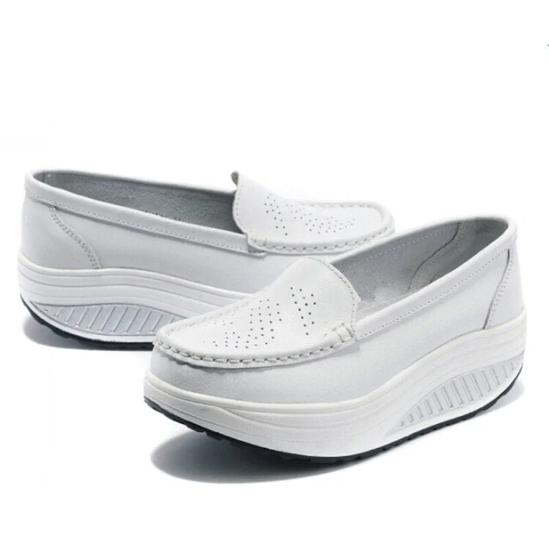 Athvotar Platform Shoes Ladies Shoes Comfortable Breathable Shoes Women Autumn Slip on Casual Women Sneakers Zapatos De 425-1