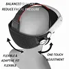 Soft Rubber HeadStrap for Meta Quest 3/3S Accessories Adjustable Replacement Strap Breathable Enhanced Support and Reduce Facial Stress