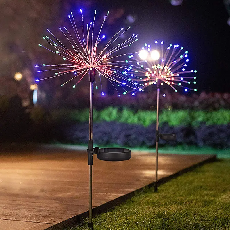 Tegooe Solar Powered Garden Starburst Lights - Outdoor Decorative Cluster Lamp