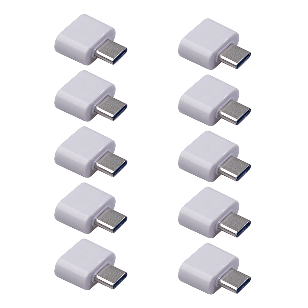 

1/5pcs Type-C OTG Adapter Connector USB C Male to USB 2.0 Female Converter, White, 501 Original