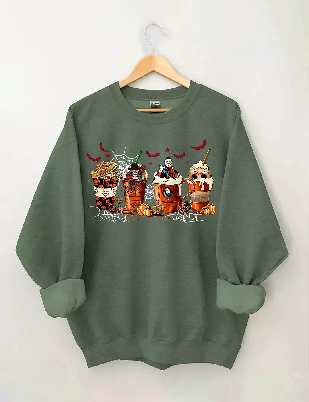 Skeleton Coffee Cups Sweatshirt