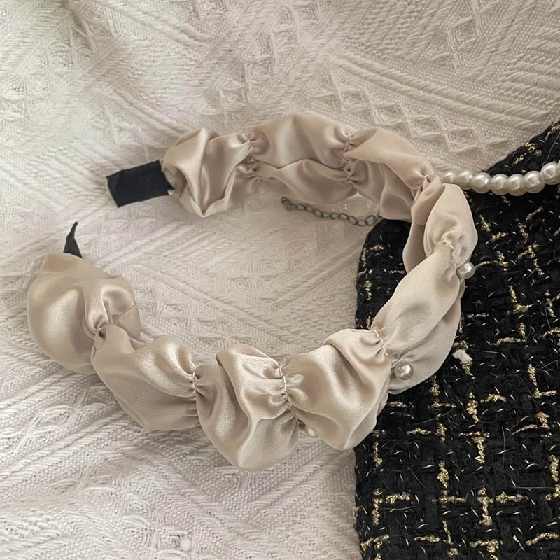 Elegant Retro Solid Color Cloth Hair Band