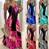 Slim Fit Printed Camisole Long Dress
