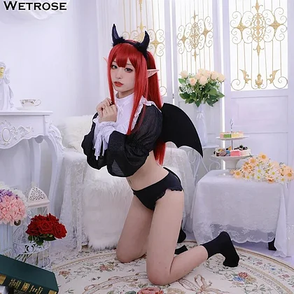 [Wetrose] In Stock Marin Kitagawa Liz kyun Cosplay Costume My Dress-Up Darling Demon Devil Girl Hot Sexy Phantom Anime Halloween Cos