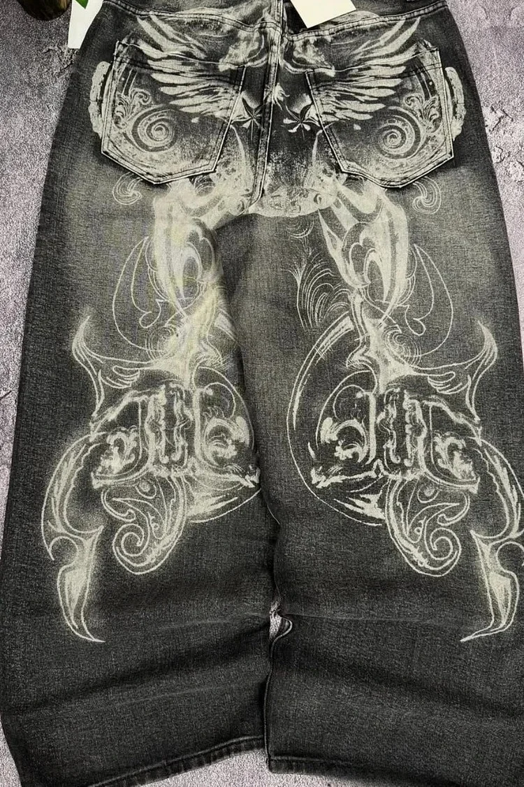 Retro Unisex Oversized Wide Pants