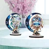 2pcs Wolf Dreamcatcher DIY Diamond Painting Single Sided Wooden Ornaments