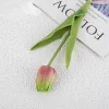Colorful PU Texture Long Stem Tulip Artificial Flower