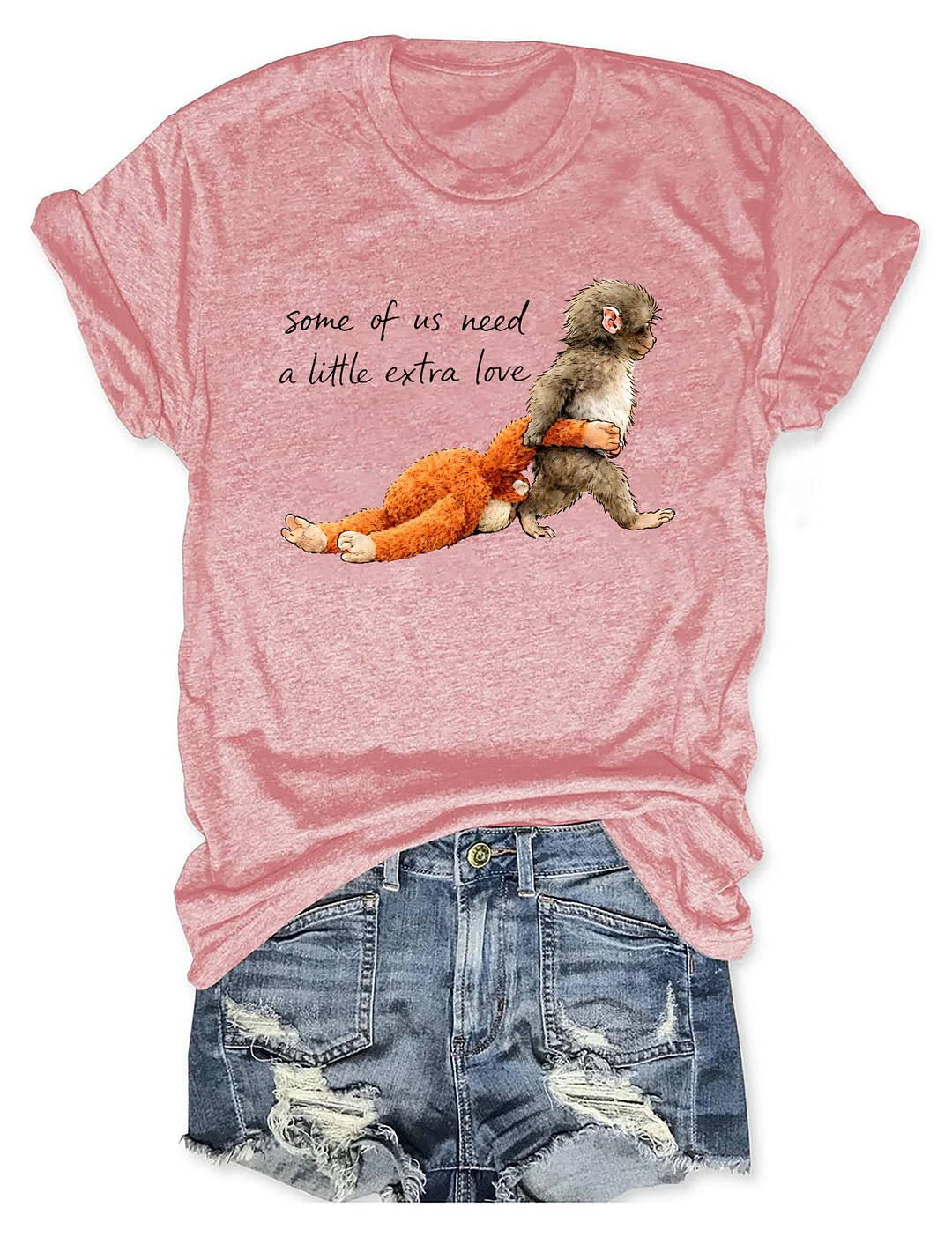 Some Of Us Need A Little Extra Love Punch Monkey T-shirt