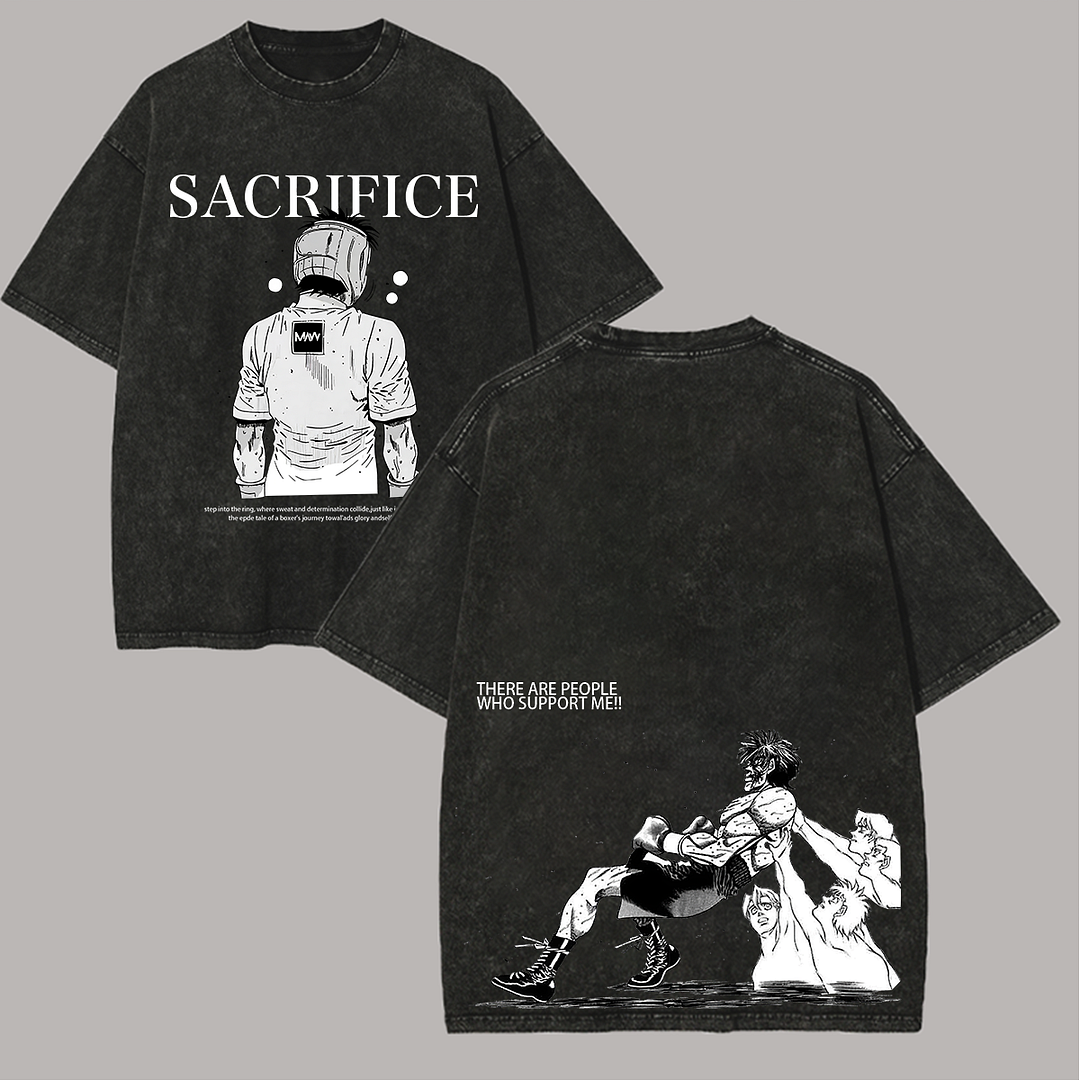 Hajime No Ippo Printed Unisex Washed T-Shirt
