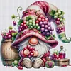 Grape Gnome-11CT Stamped Cross Stitch 45*45cm/17.72*17.72in