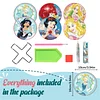 8pcs Cartoon DIY Diamond Painting Holz Untersetzer Kits mit Halter (Prinzessin)