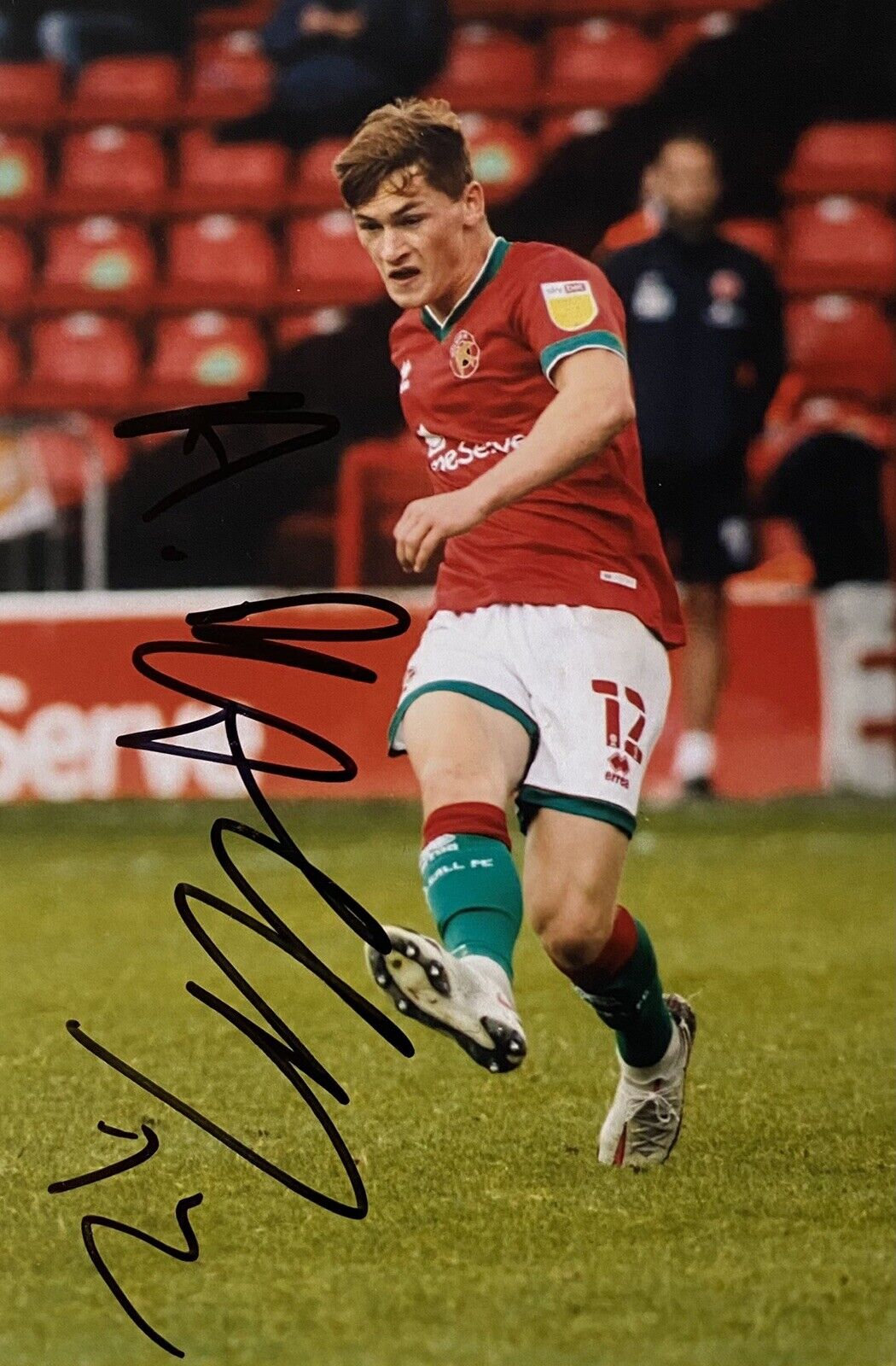 Alfie Bates Genuine Hand Signed Walsall 6X4 Photo Poster painting